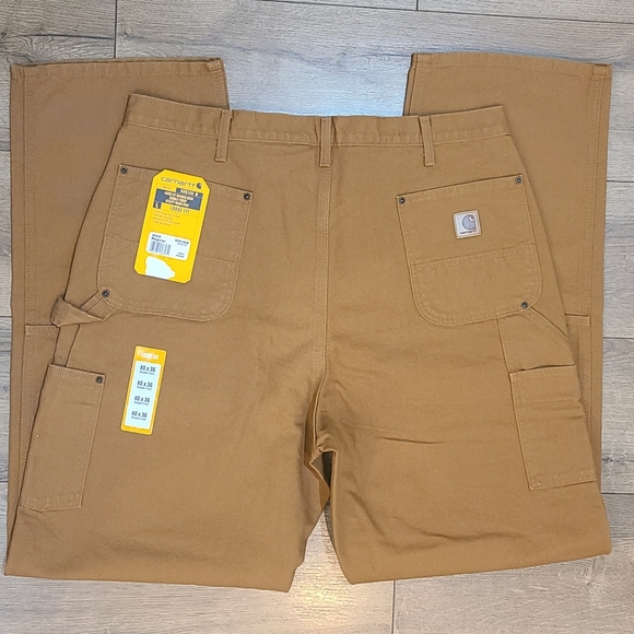 NWT's- CARHARTT- Loose Fit Washed Duck Double-Front Utility Work Pant, 40x36 - Picture 3 of 3